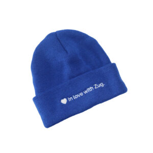 Beanie "In love with Zug" blue