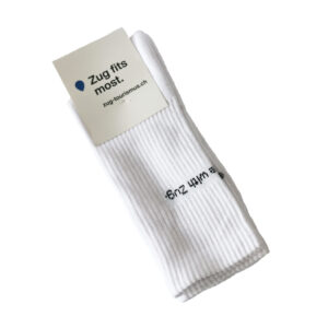 Socks "In love with Zug" white